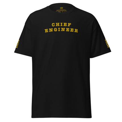 Chief Engineer T-Shirt with large embroidery (choose epaulettes)