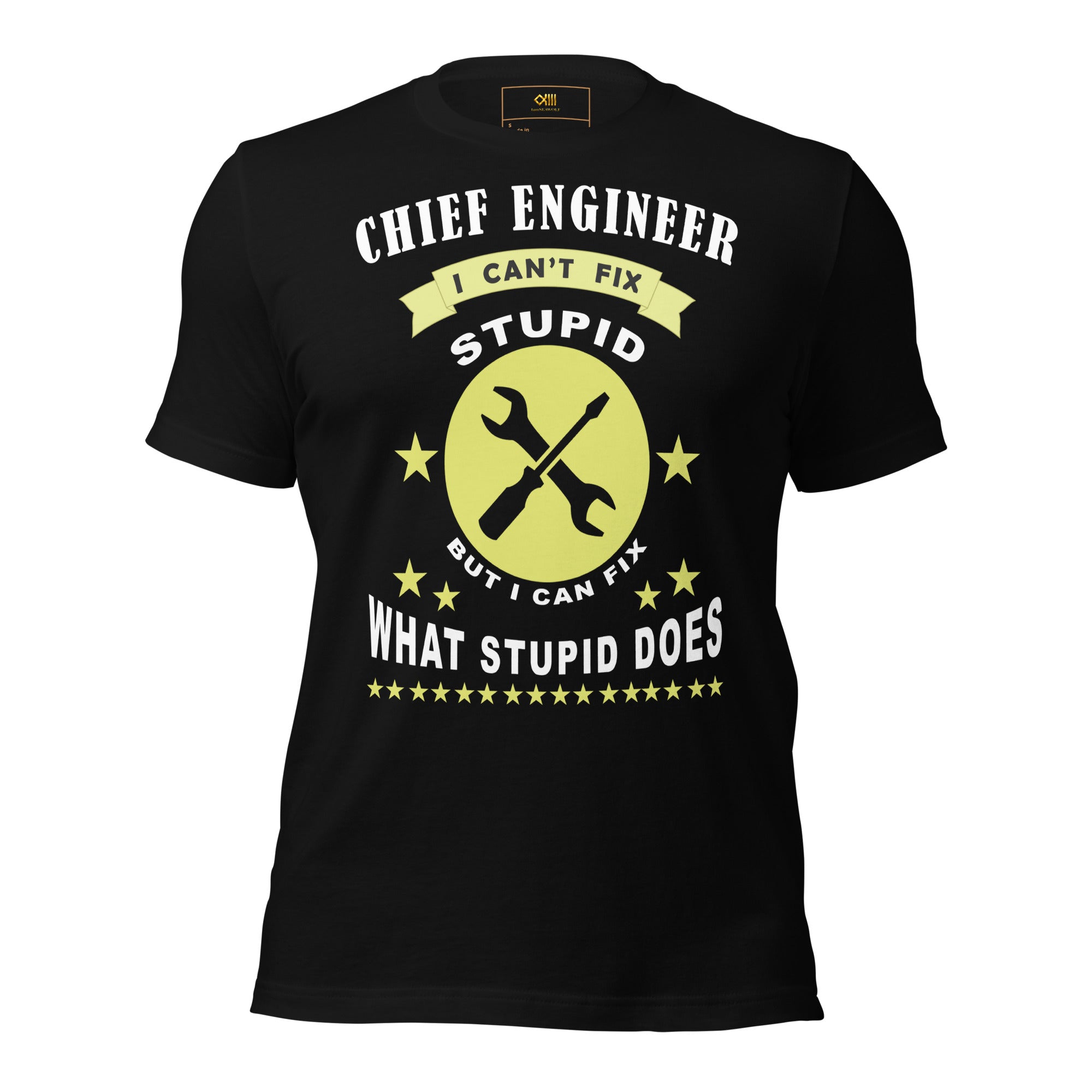 Chief Engineer T-Shirt | Can't Fix Stupid Engineering Tee