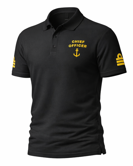 Chief officer merchant navy uniform polo shirt