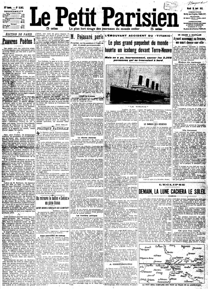 Le Petit Parisien: An Unframed Journey into the Titanic's Historic Tale - IamSEAWOLF shop