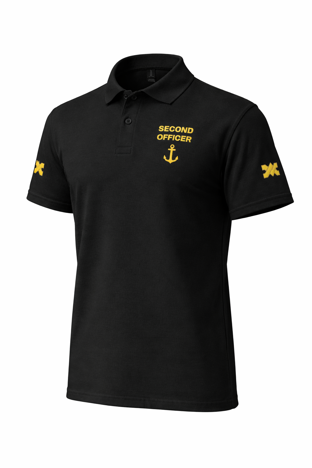 Second Officer Polo Shirt – Embroidered Rank Insignia