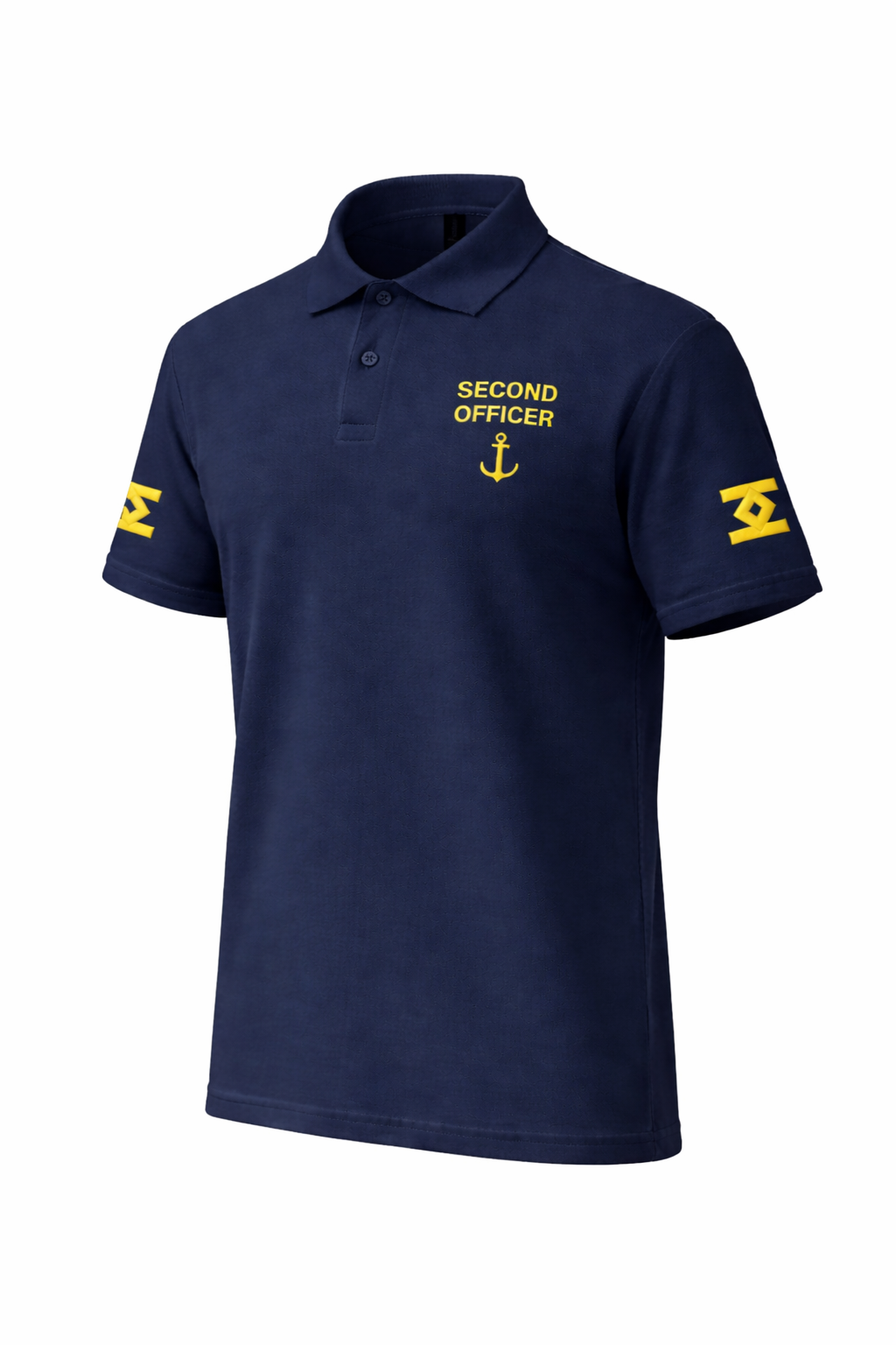 Second Officer Polo Shirt – Embroidered Rank Insignia