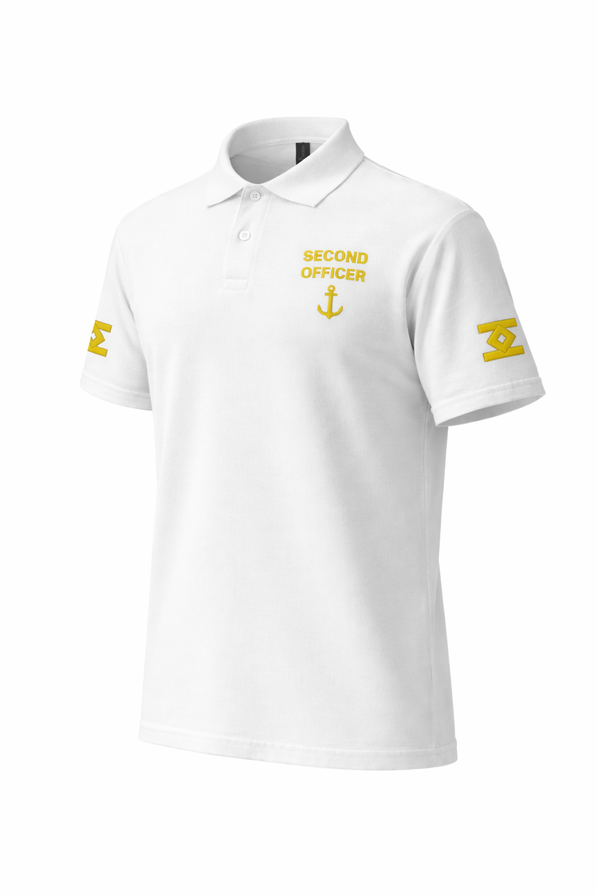 Second Officer Polo Shirt – Embroidered Rank Insignia
