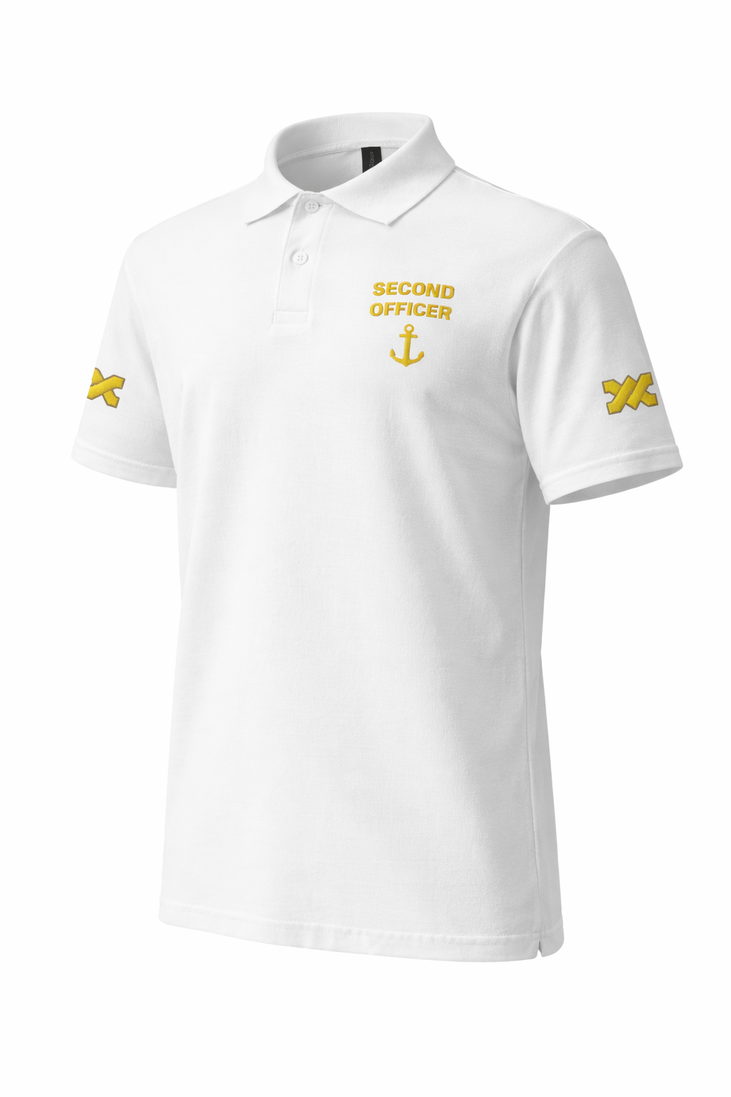 Second Officer Polo Shirt – Embroidered Rank Insignia