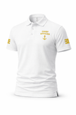 Poloshirt für die Chief Officer-Uniform mit Stickereien auf der linken Brust und den Ärmeln