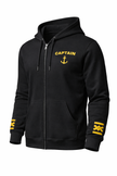 Captain Uniform Zip Hoodie with Rank Embroidery & Epaulettes
