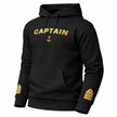 Captain Uniform Hoodie - Authentic Merchant Navy Ships Captain Embroidered Gear