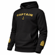 Captain Uniform Hoodie - Authentic Merchant Navy Ships Captain Embroidered Gear