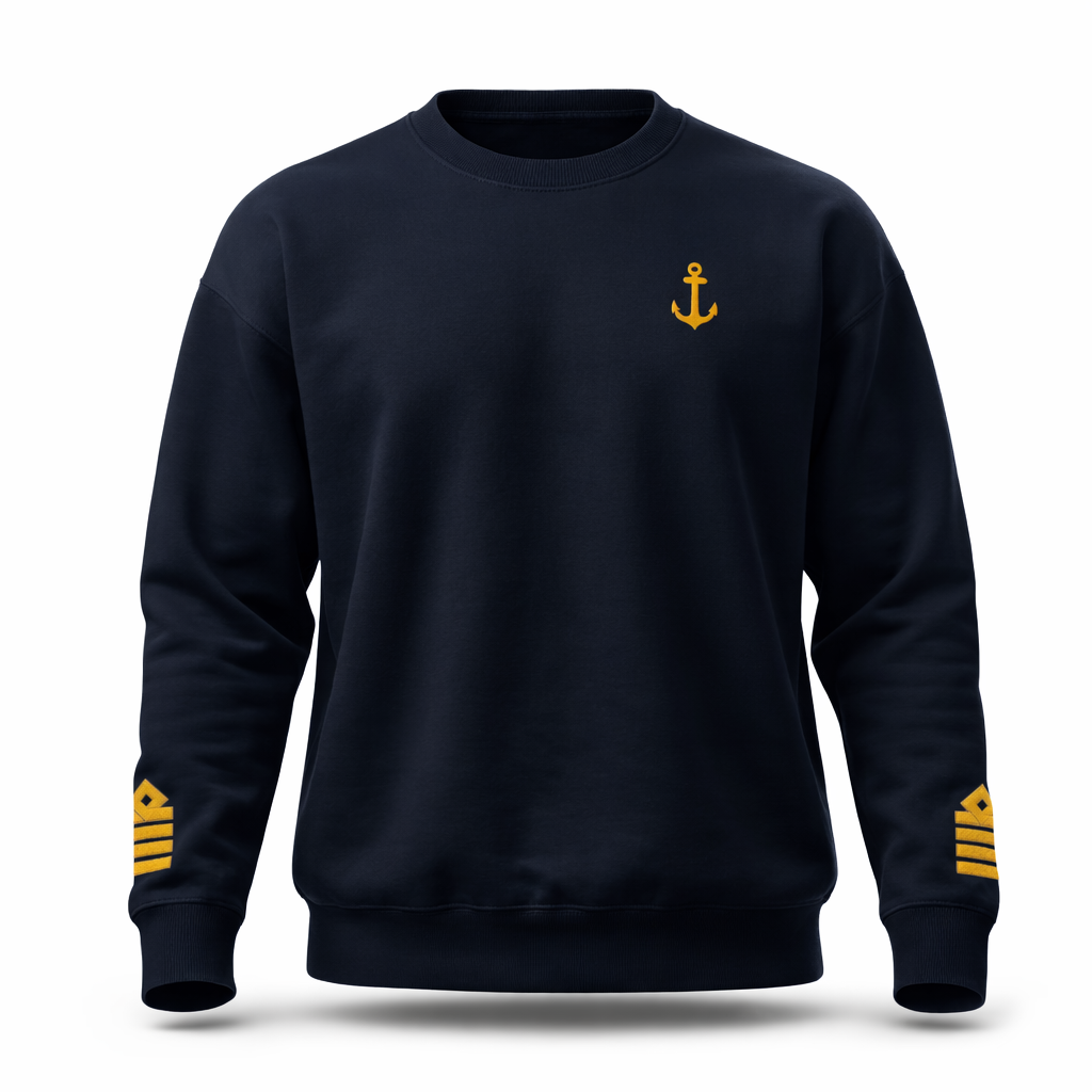 Sweatshirt für Kapitänsuniform mit Stickerei