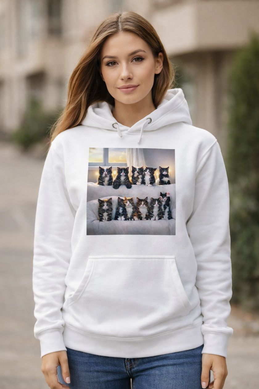 Hidden Message Cats Hoodie