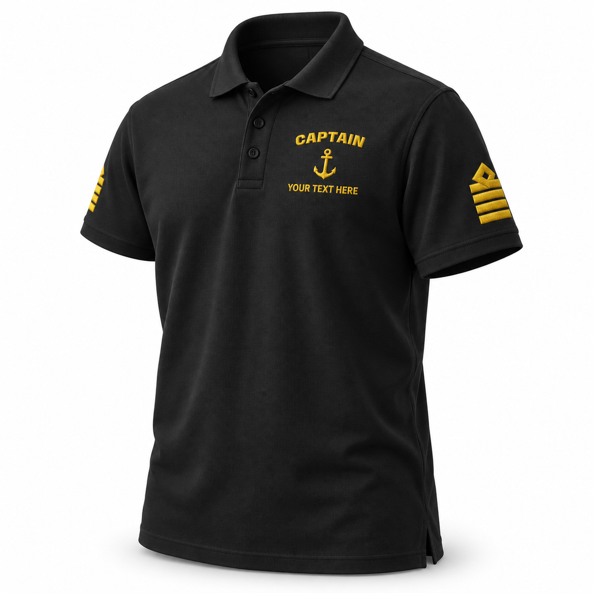 Captain Rank Polo – Personalized with Epaulettes