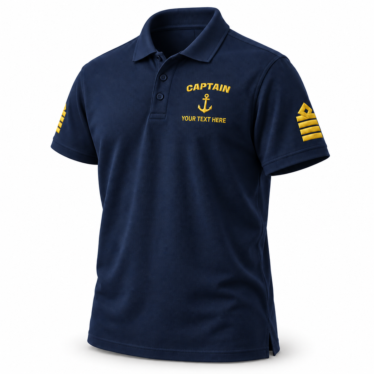 Captain Rank Polo – Personalized with Epaulettes