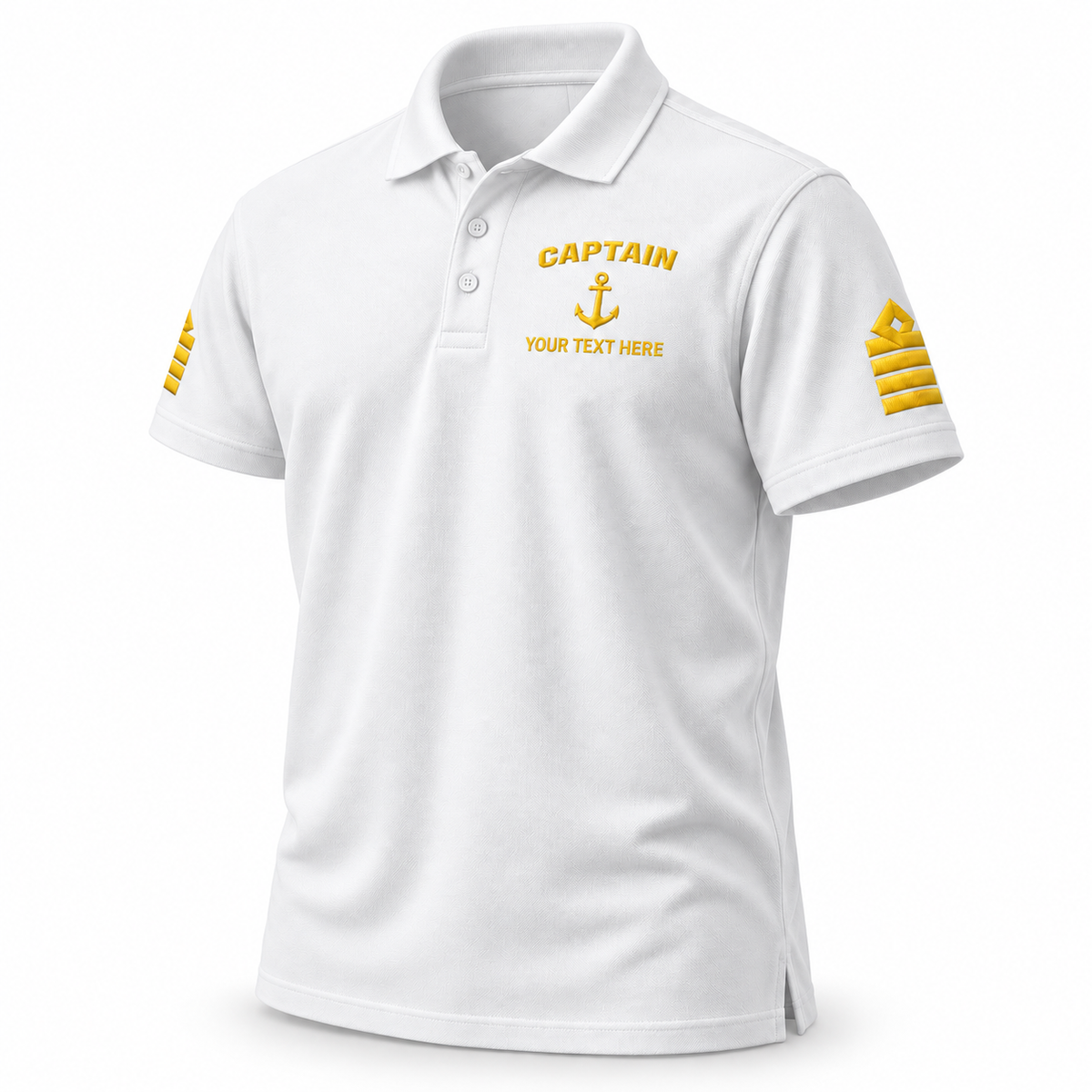 Captain Rank Polo – Personalized with Epaulettes