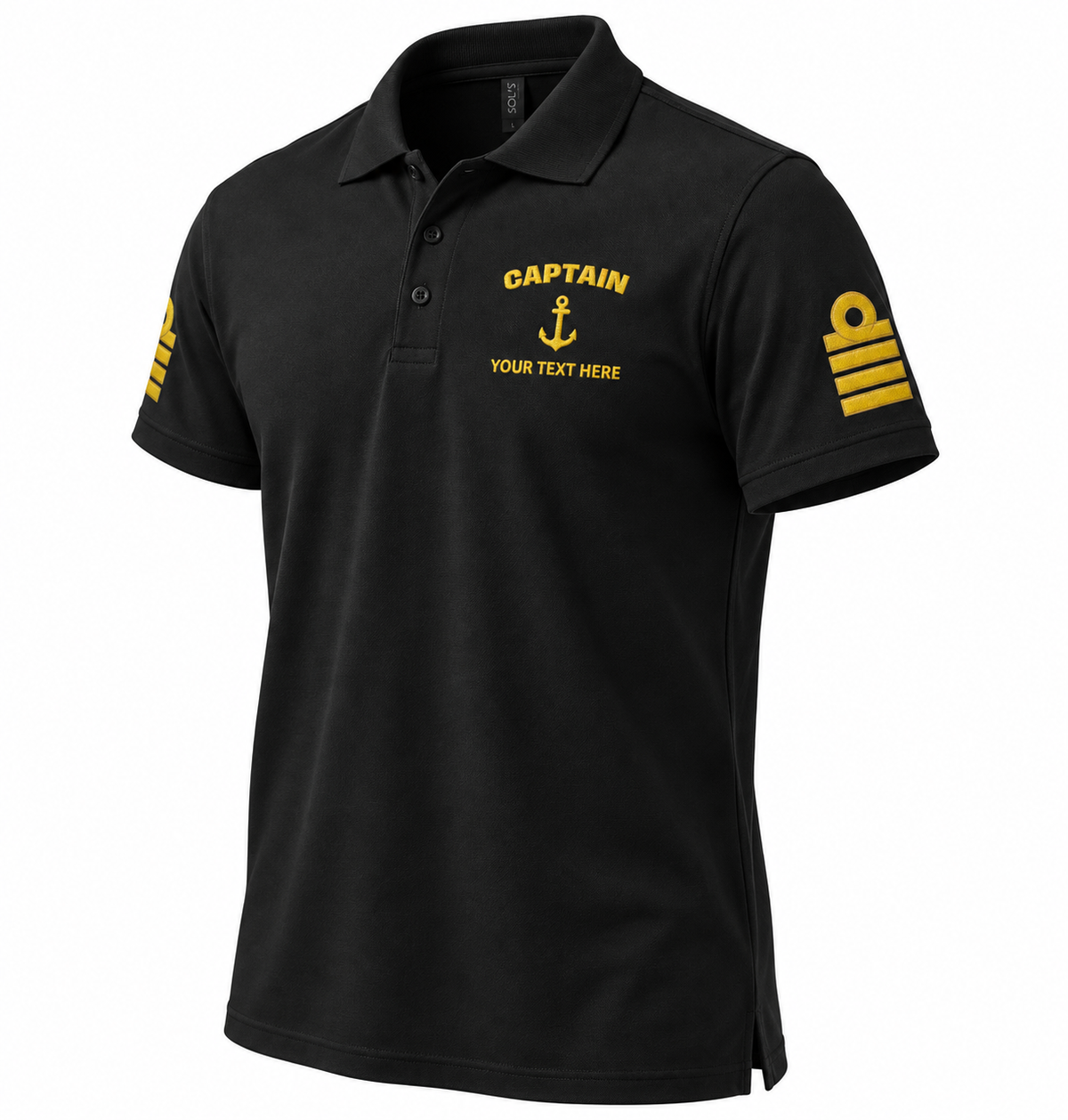 Captain Rank Polo – Personalized with Epaulettes