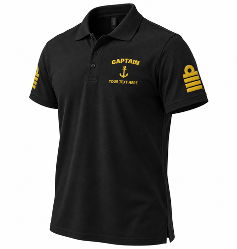 Captain Rank Polo – Personalized with Epaulettes