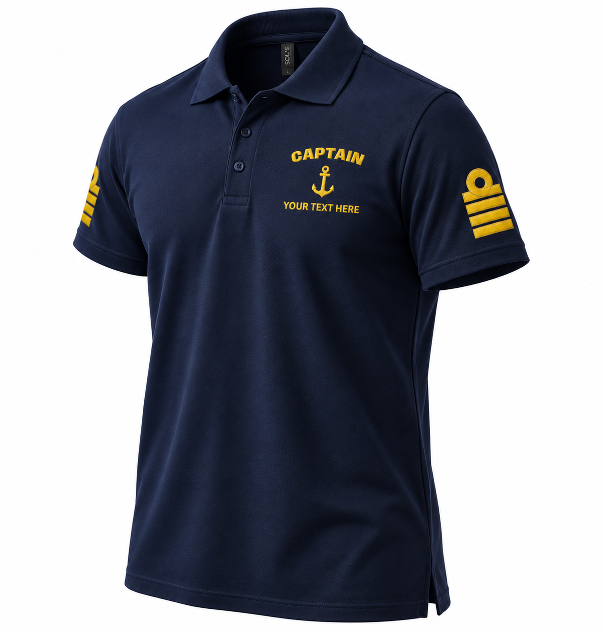 Captain Rank Polo – Personalized with Epaulettes