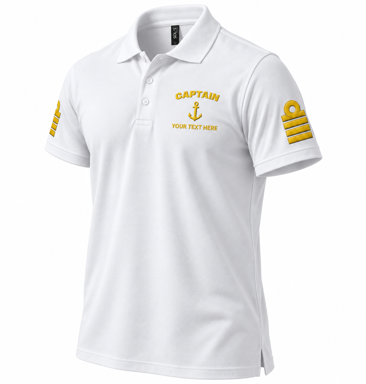 Captain Rank Polo – Personalized with Epaulettes