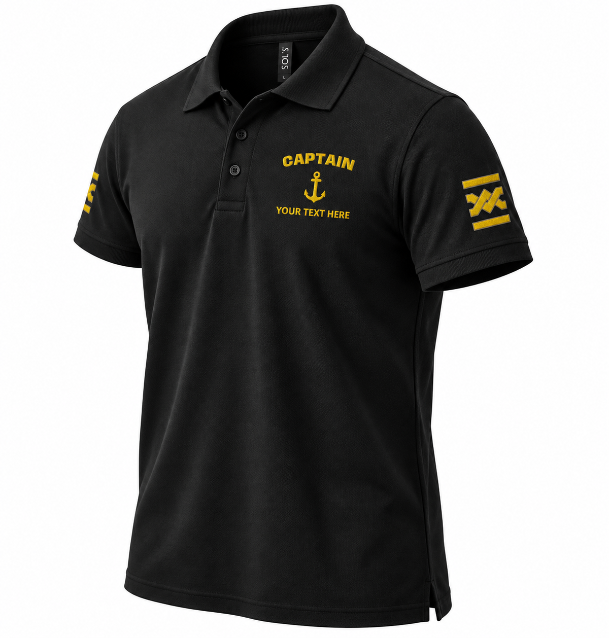 Captain Rank Polo – Personalized with Epaulettes