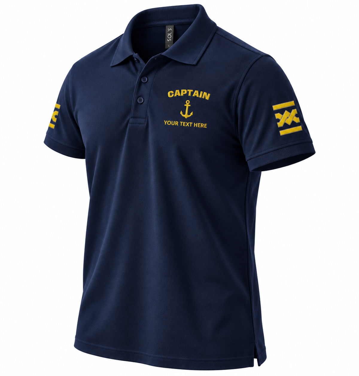 Captain Rank Polo – Personalized with Epaulettes