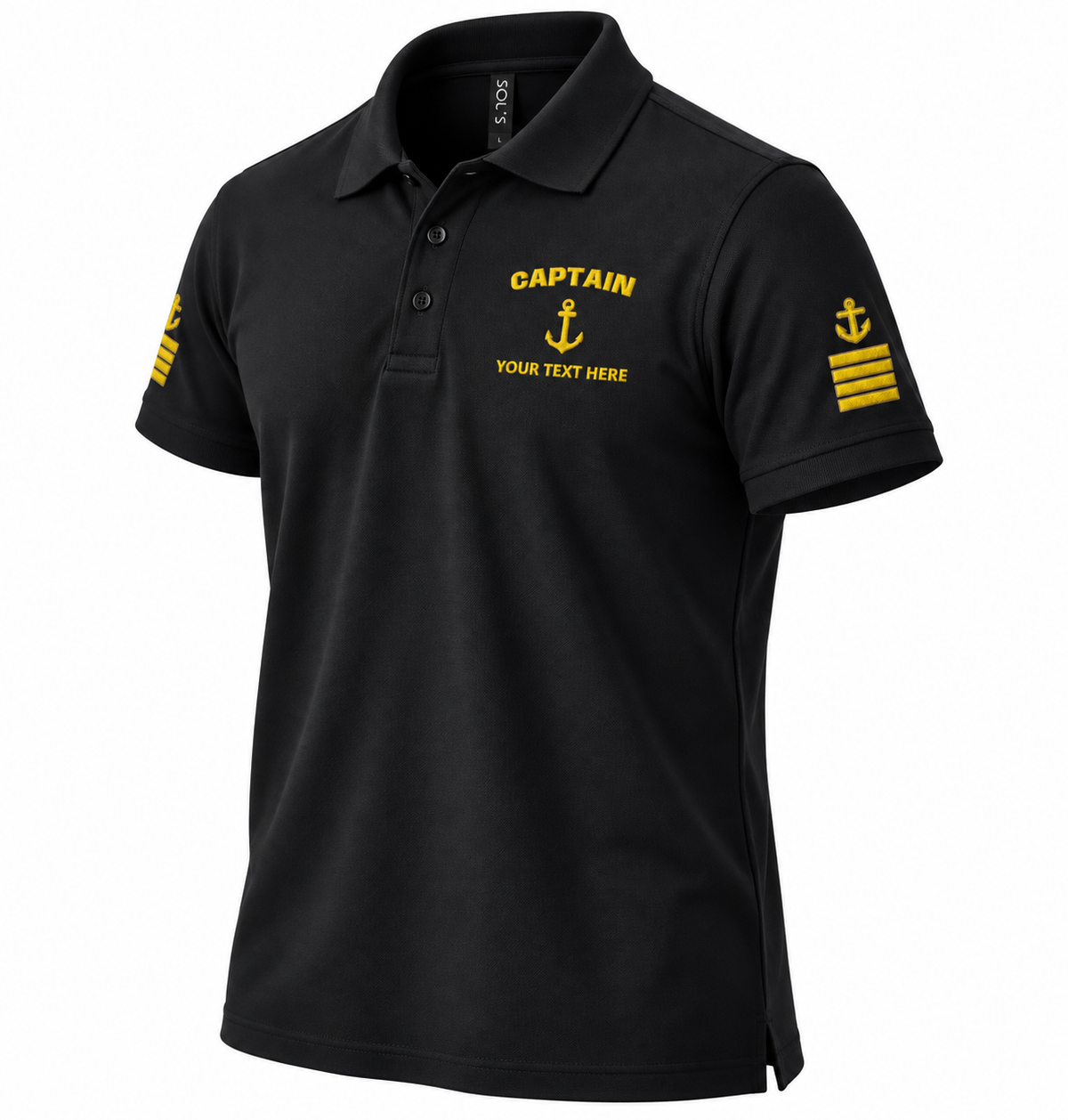 Captain Rank Polo – Personalized with Epaulettes