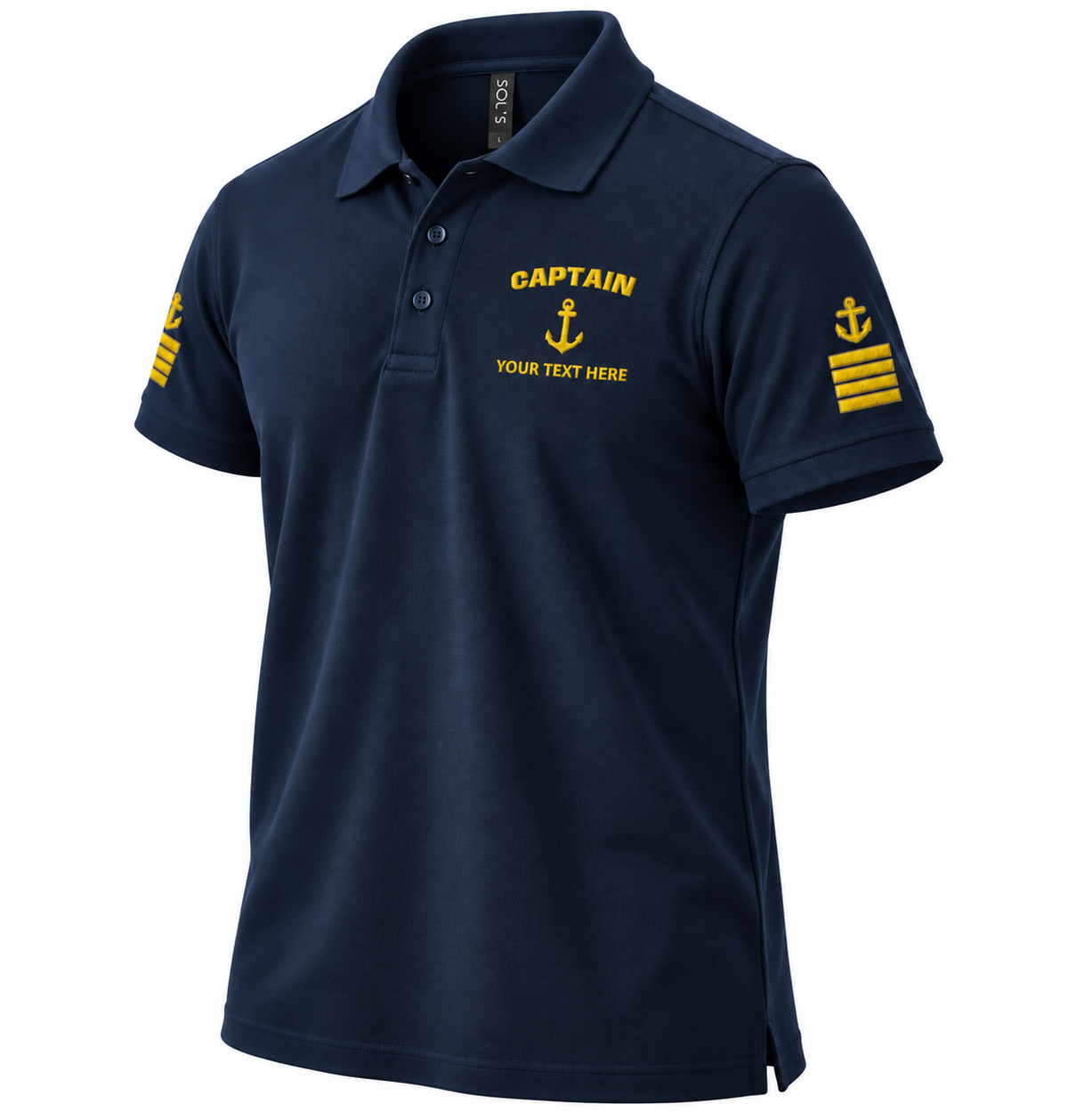 Captain Rank Polo – Personalized with Epaulettes