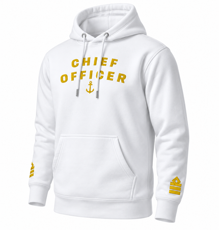 Chief Officer Uniform Hoodie with Embroidered Epaulettes | IamSEAWOLF