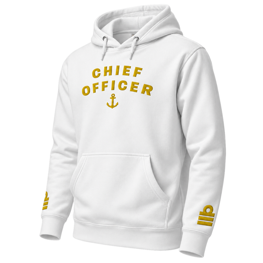 Chief Officer Uniform Hoodie with Embroidered Epaulettes | IamSEAWOLF