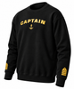 Captain's Uniform Sweatshirt with Embroidered Epaulettes