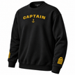 Captain's Uniform Sweatshirt with Embroidered Epaulettes