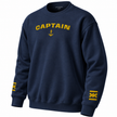 Captain's Uniform Sweatshirt with Embroidered Epaulettes