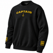 Captain's Uniform Sweatshirt with Embroidered Epaulettes