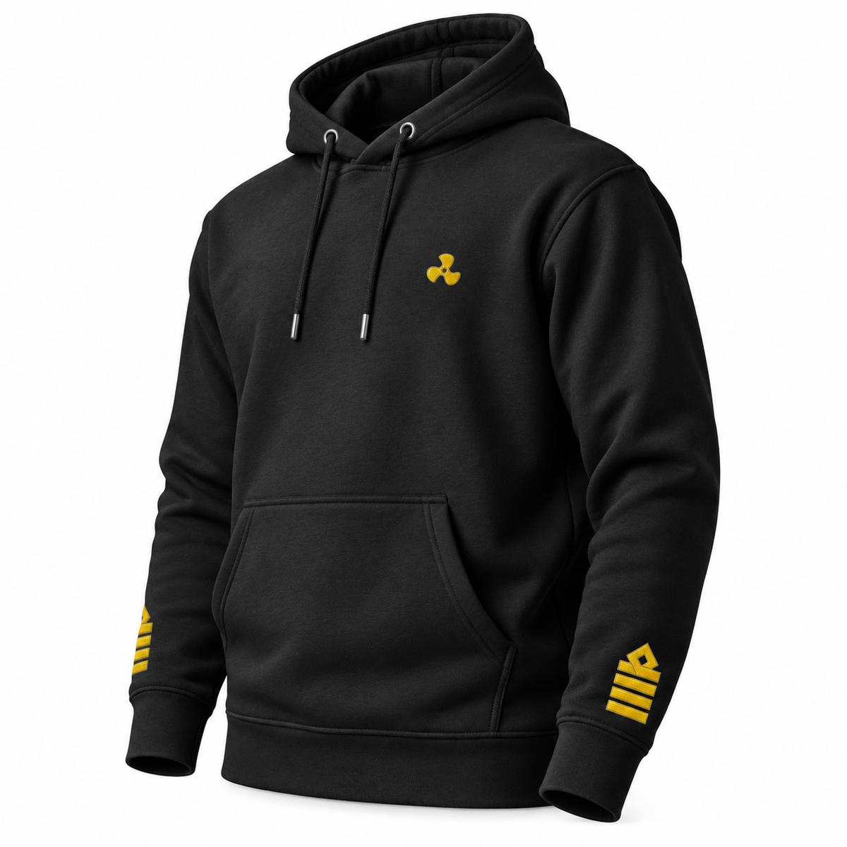 Sudadera con capucha de uniforme de ingeniero jefe con bordado.