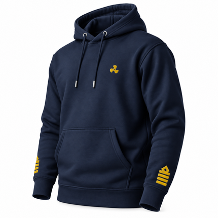 Sudadera con capucha de uniforme de ingeniero jefe con bordado.