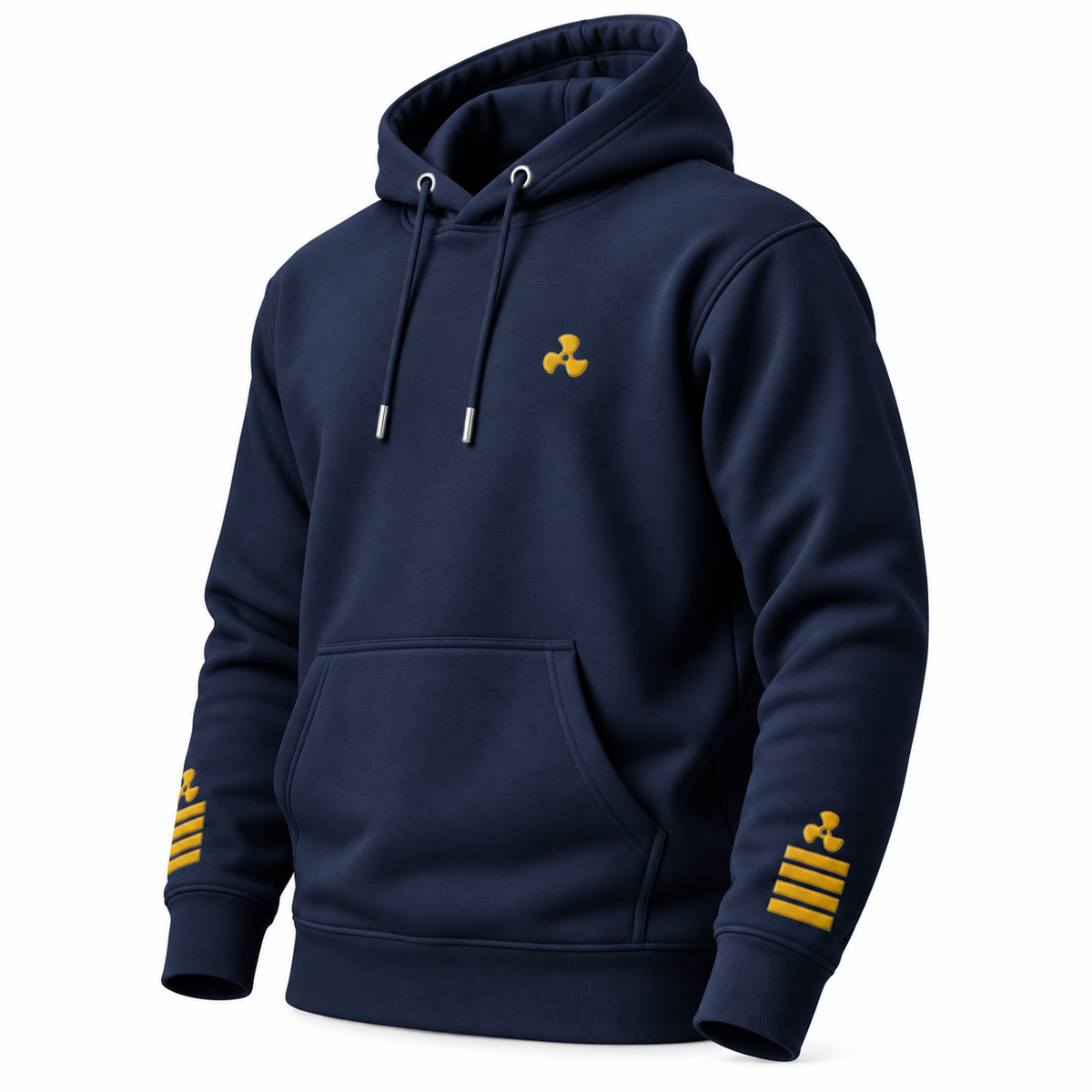 Sudadera con capucha de uniforme de ingeniero jefe con bordado.