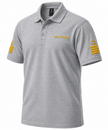 Polo de uniforme de capitán de superyate con bordado.