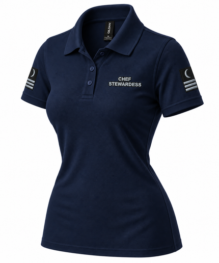 Polo de azafata de cocina de superyates