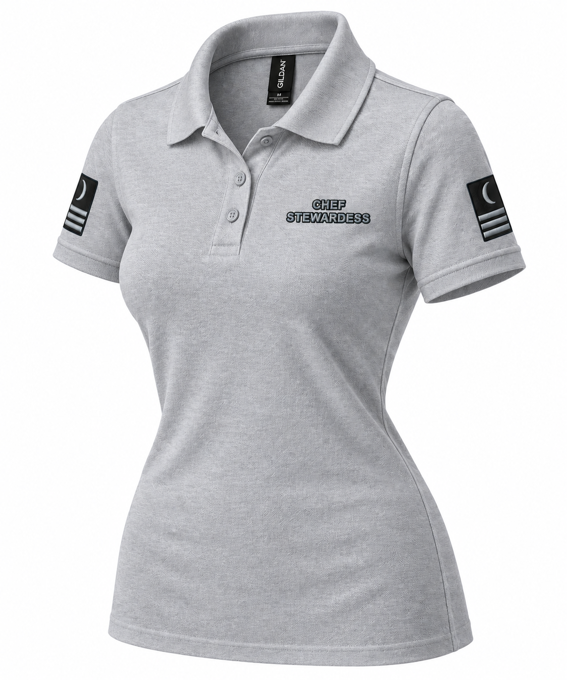 Super Yacht Chef Stewardess Women's Polo Shirt with Embroidery | IamSEAWOLF