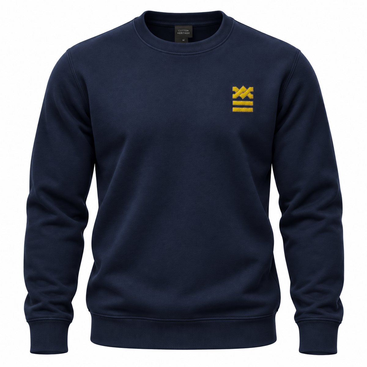 Captain Uniform Sweatshirt with Epaulette Embroidery