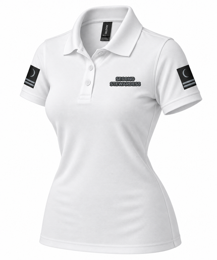 Super Yacht Second Stewardess Polo Shirt | IamSEAWOLF