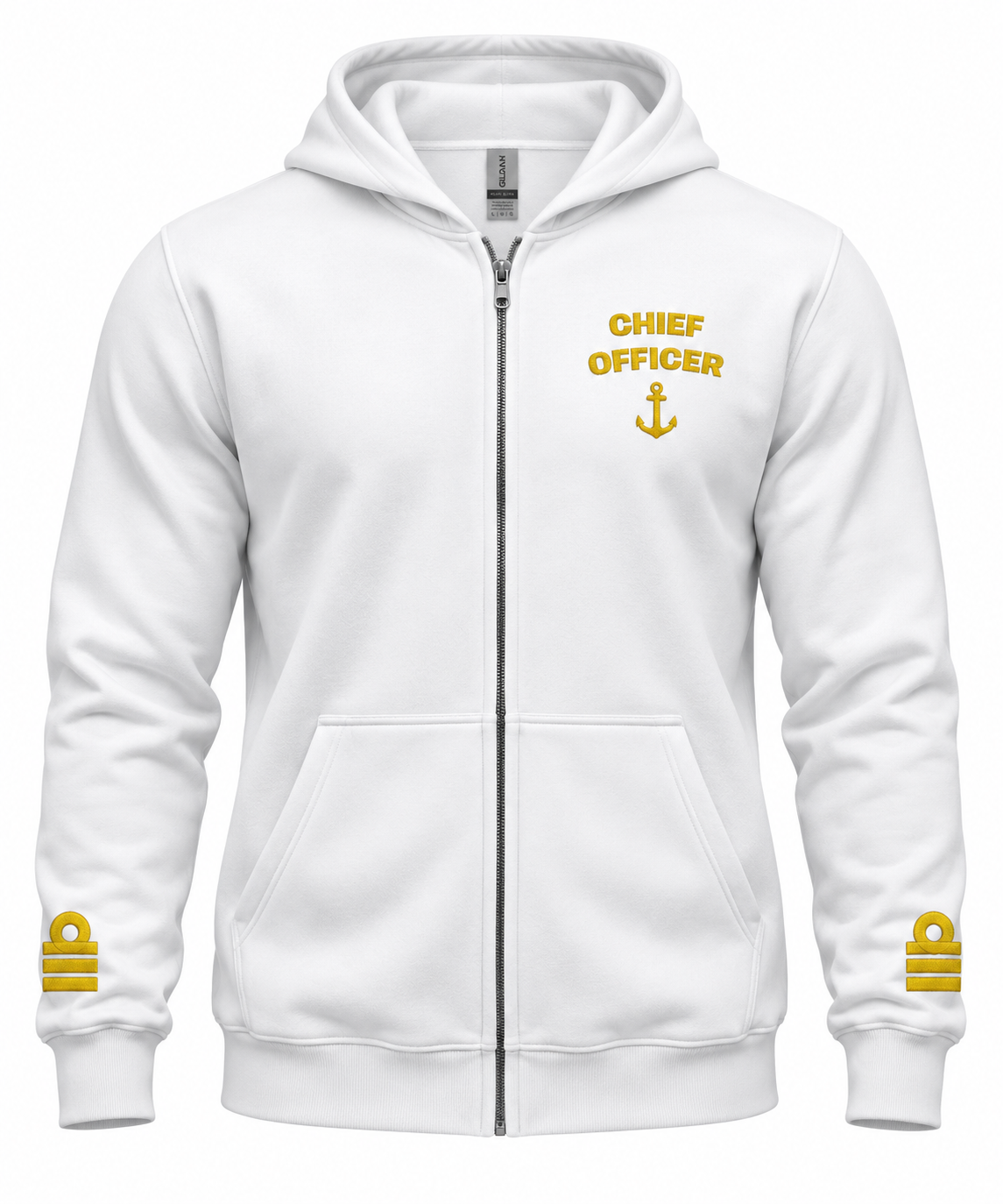 Chief Officer Uniform Zip Hoodie – Epaulettes & Rank Embroidery