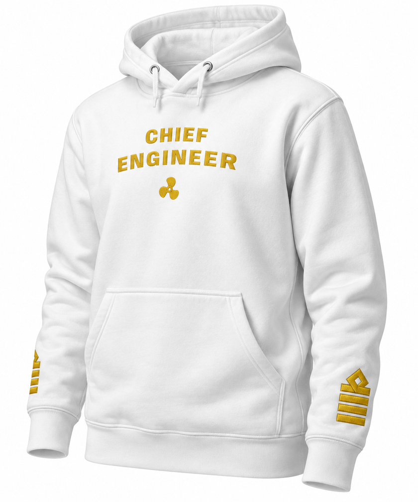 Chief Engineer Embroidered Uniform Hoodie