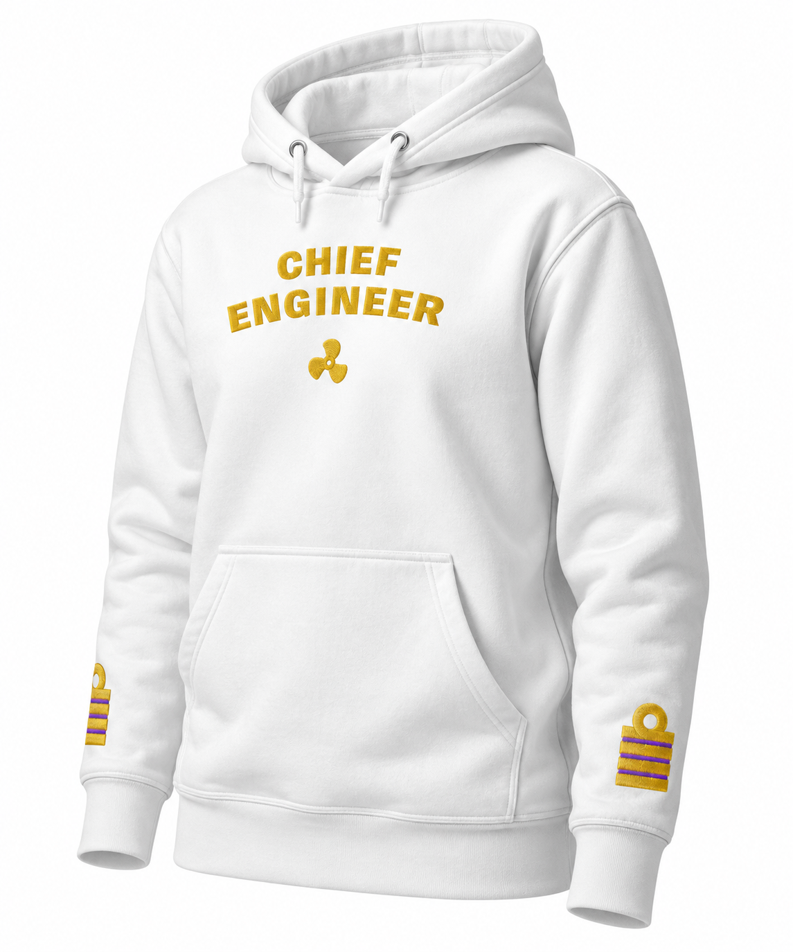 Chief Engineer Embroidered Uniform Hoodie