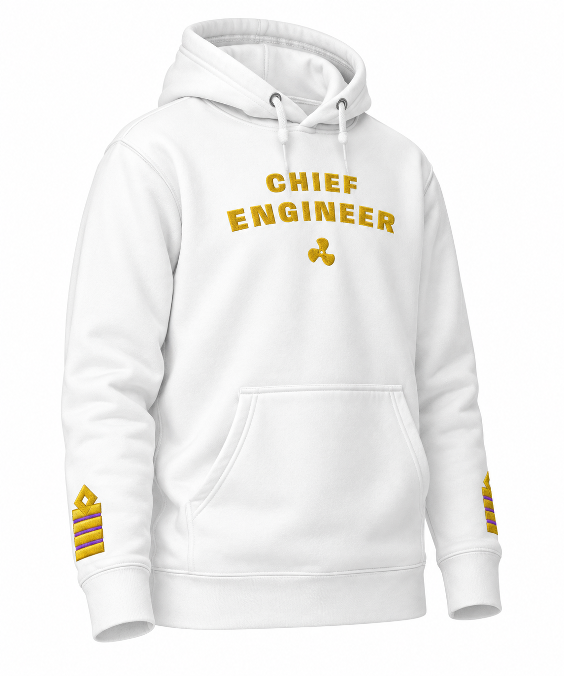 Chief Engineer Embroidered Uniform Hoodie