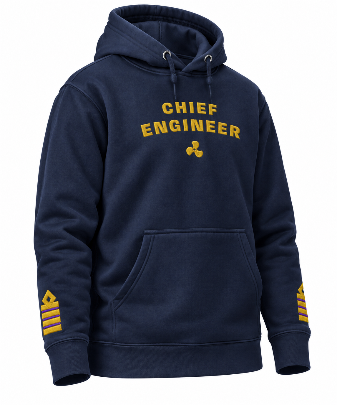 Chief Engineer Embroidered Uniform Hoodie