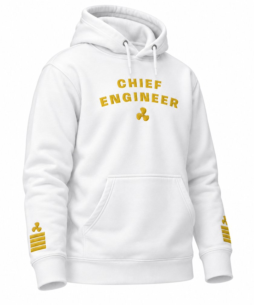Chief Engineer Embroidered Uniform Hoodie