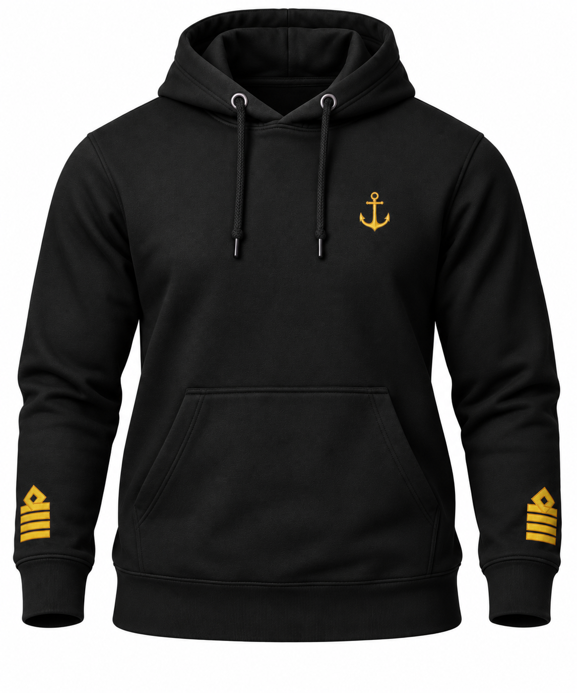 Captain Uniform Hoodie with Anchor & Epaulettes Embroidery