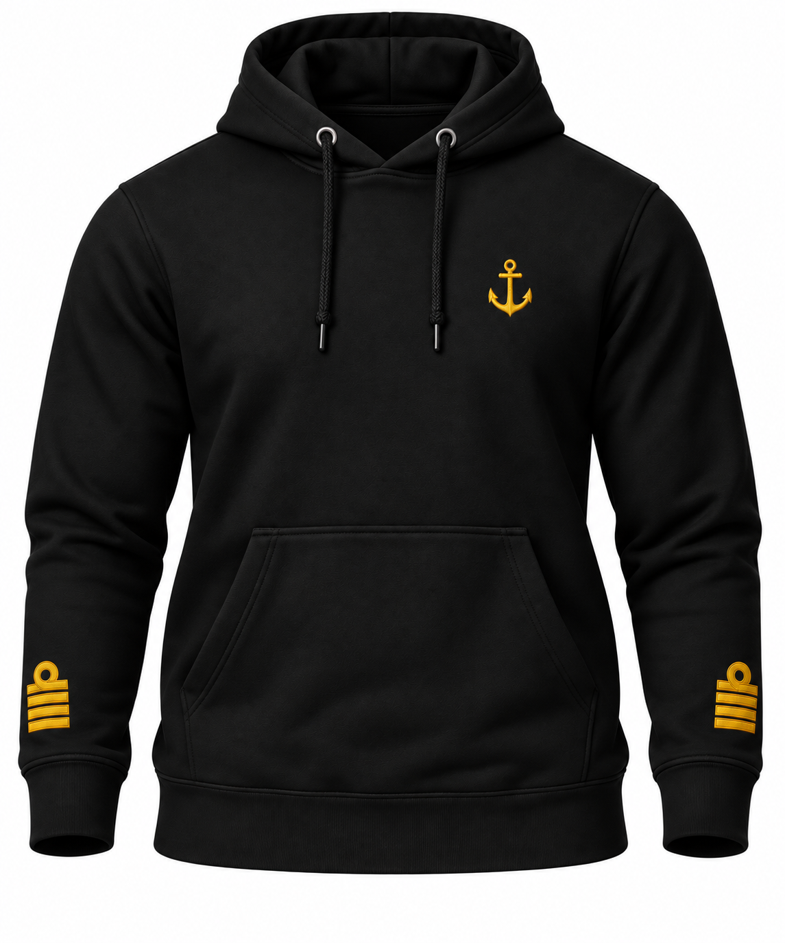 Captain Uniform Hoodie with Anchor & Epaulettes Embroidery