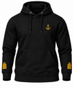 Captain Uniform Hoodie with Anchor & Epaulettes Embroidery