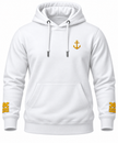 Captain Uniform Hoodie with Anchor & Epaulettes Embroidery