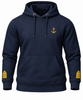 Captain Uniform Hoodie with Anchor & Epaulettes Embroidery